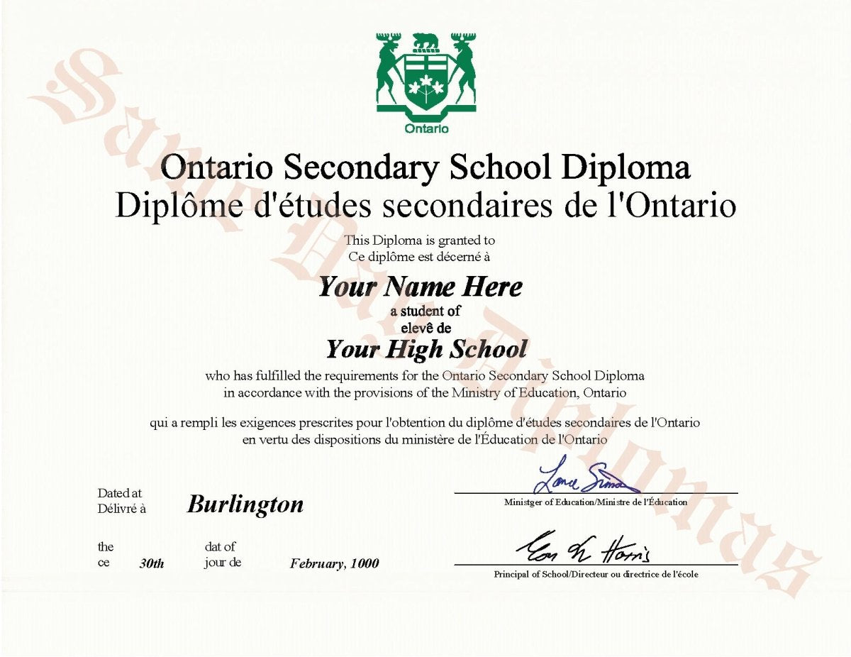 Secondary School Diplomas Questions & Answers