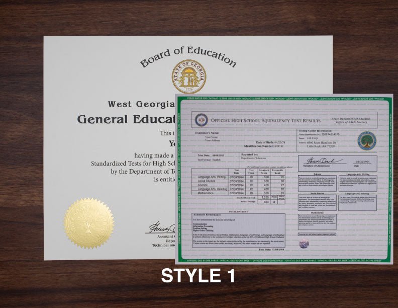 How do I provide my name, address, and date of birth for a GED transcript?